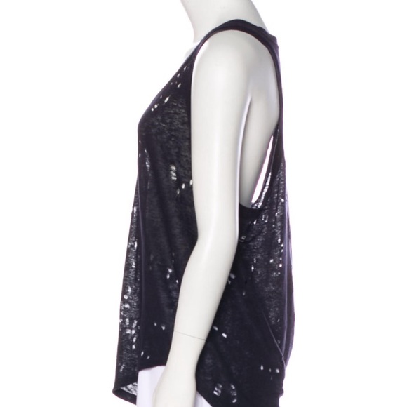 IRO distressed linen tank top - Picture 2 of 4